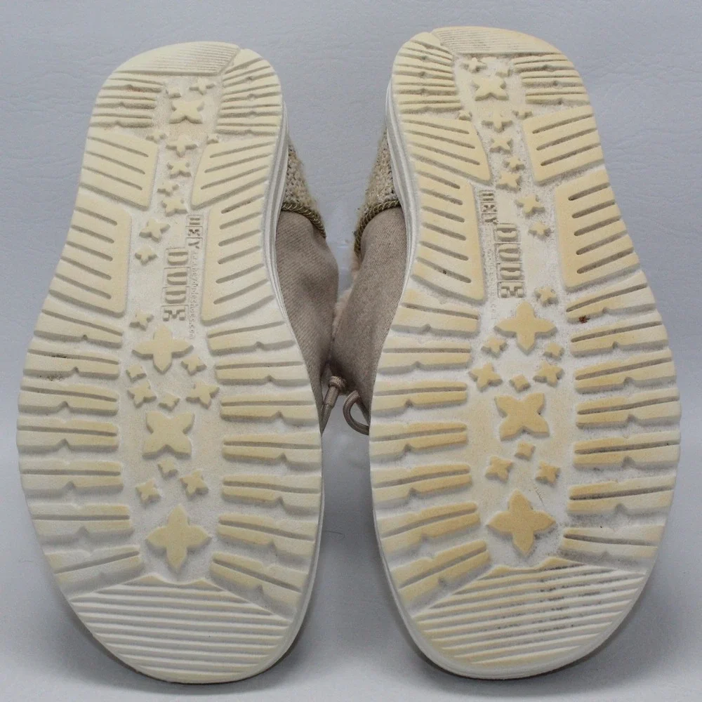 Hey Dude Wendy Funk Autumn Tan Faux Fur Lined Slip On Loafers Womens 9 121931546